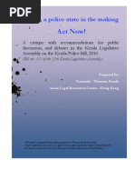 Kerala, a police state in the making Act Now!