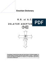 Enochian Dictionary - Golden Dawn PDF