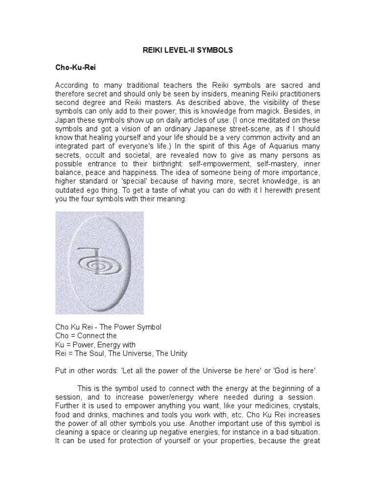 Reiki Symbols and Meanings | PDF | Yin And Yang | Reiki