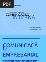 Seminário Nacional COMUNICAÇÃO INTERNA
