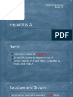 Hepatitis A: Victoria Hernandez Biology 1