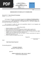 Download Sample Designation Ict Coordinator by Julimar Buquing SN333946516 doc pdf