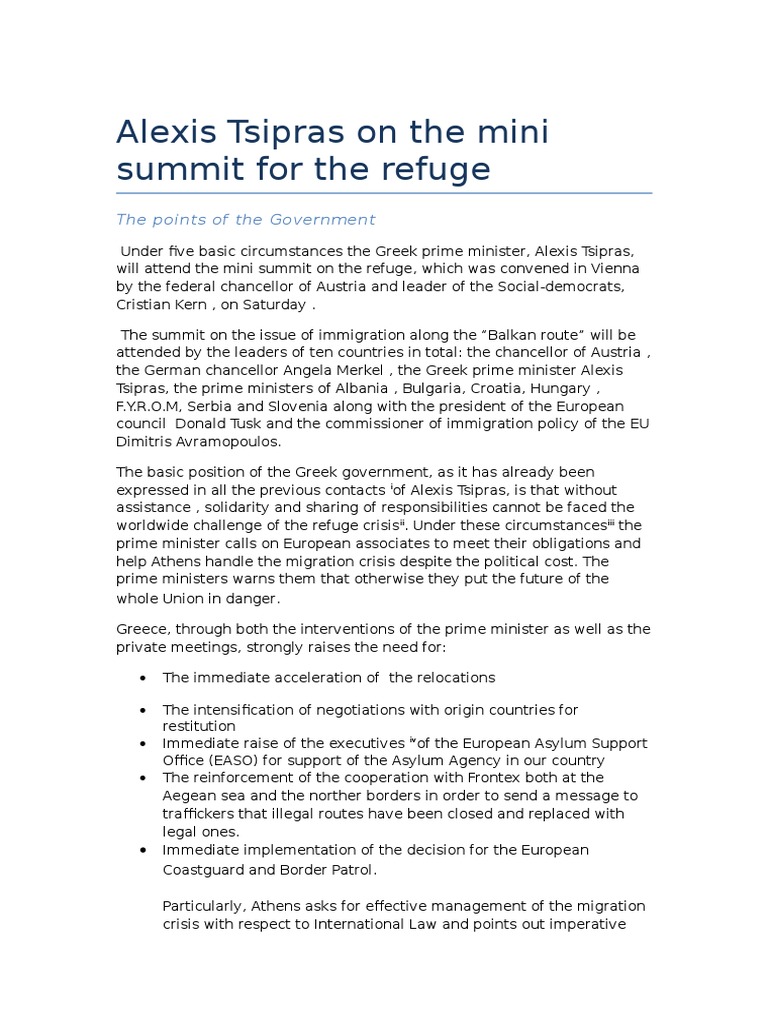 TAPP Editing Assignment | PDF | European Migrant Crisis | Greece