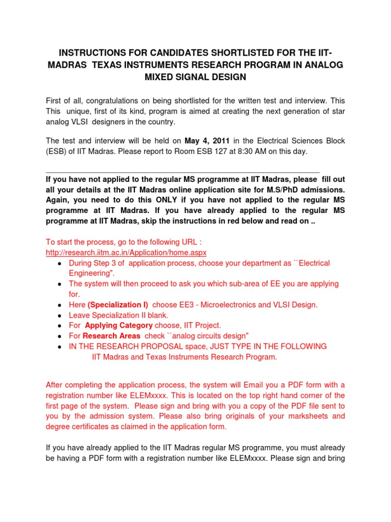 IIT Madras Texas Instruments Program Guide | PDF | Analogue Electronics ...