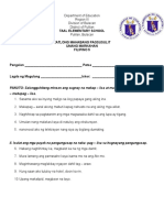 3rd Summative Test First Rating Grade