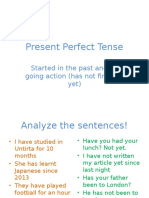 Present Perfect Tense Guide
