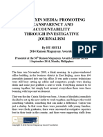 The Caixin Media: Promoting Transparency and Accountability Through Investigative Journalism