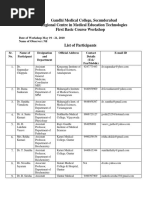 Download Medicine Professors contacts who Participant_GandhiMedicalCollegeSecunderabadpdf by ShyamSunder SN333954062 doc pdf