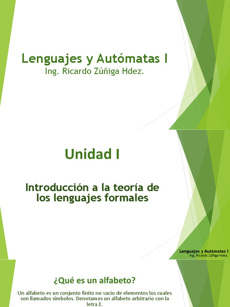 Unidad 1 Lenguajes y Automatas | PDF | Compilador | Lenguaje de ...