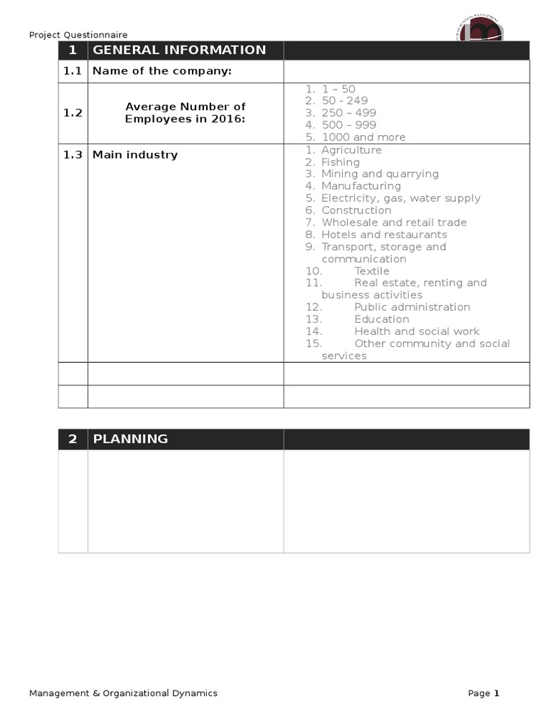 1 General Information: 1.1 Name of The Company | PDF | Economies | Business