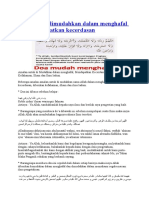 DOa Untuk Dimudahkan Dalam Menghafal Dan Mendapatkan Kecerdasan