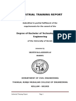 61248094 Model of Industrial Training Report for B Tech