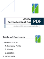 JG Summit Petrochemical processes overview