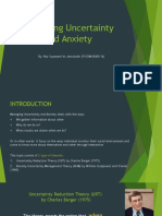 SLIDE Managing Uncertainty and Anxiety
