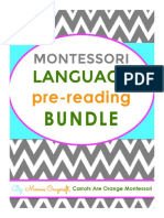 Montessori Pre-Reading Bundle by Carrots Are Orange