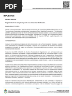 Decreto 1246 sobre Ganancias y sobornos