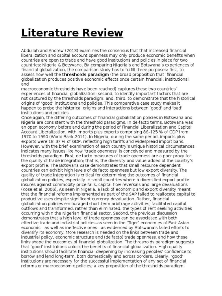 Literature review gdp picture