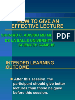 HOW TO GIVE AN EFFECTIVE LECTURE 1.ppt