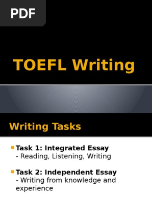 TOEFL Writing