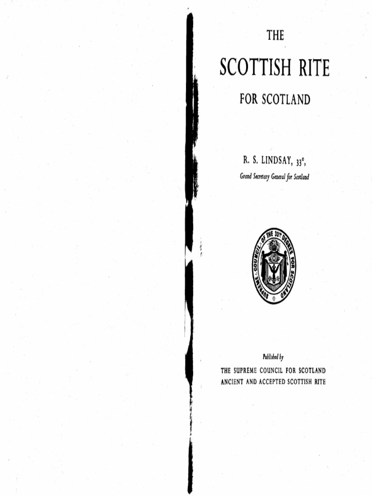 The Scottish Rite For Scotland PDF | PDF