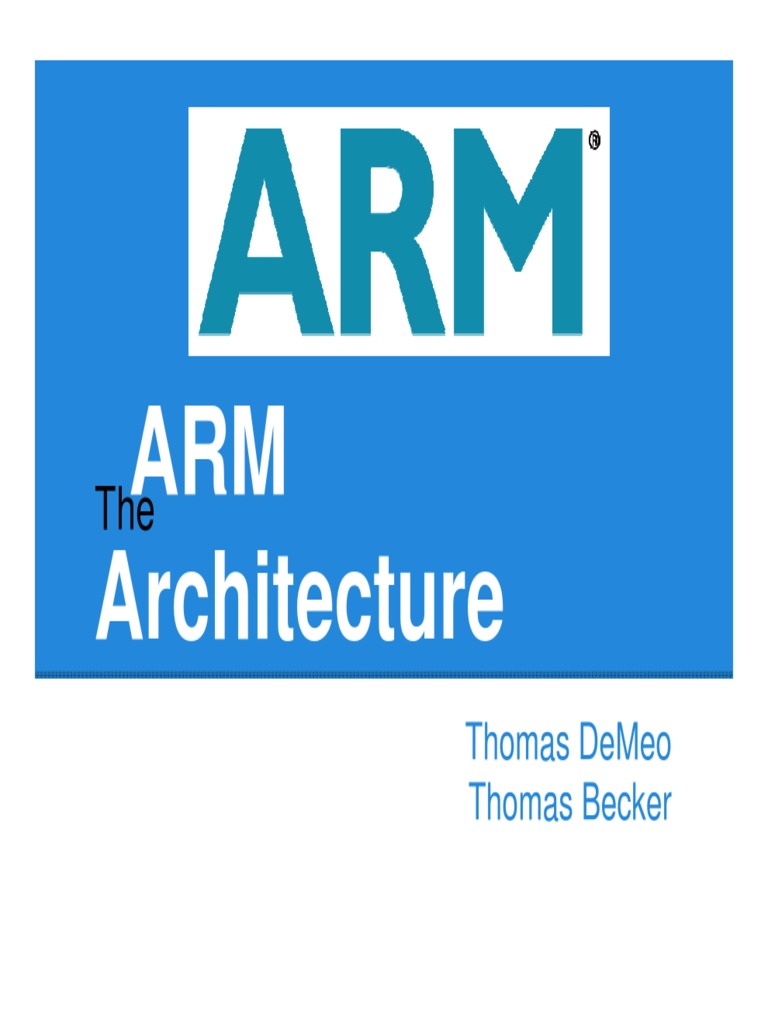 Arm Arhitecture PDF Arm Architecture Instruction Set