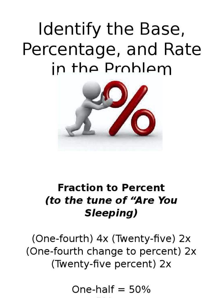 Percentage, Base and Rate PDF