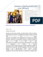 Bolivia y Brasil Negocian La Continuidad Del Contrato de Compra y Venta de Gas Natural