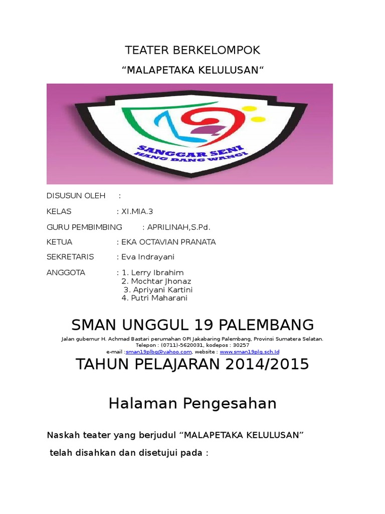 Makalah Seni Budaya Teater