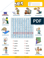 Jobs Esl Vocabulary Word Search Worksheet For Kids