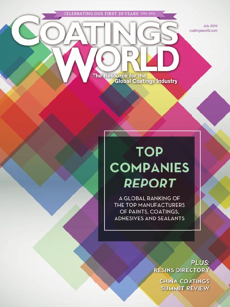 Coatings Word July 2016 | PDF | Sustainability | Paintings