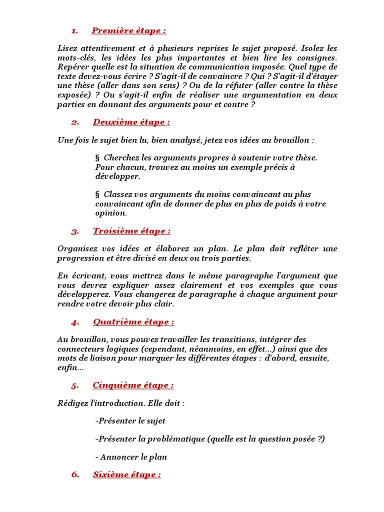 Exemple De Texte Argumentatif Sur Le Téléphone Portable
