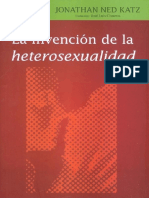 Jonathan Ned Katz - La Invencion de La Heterosexualidad