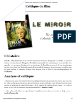 2 Le Miroir de Andreï Tarkovski (1975) - Analyse Et Critique Du Film