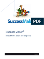 SuccessMaker Default Maths Scope and Sequence