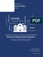 Superintendents' affect on student achievement