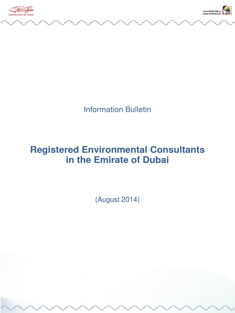 Registered Environmental Consultants Dubai | PDF | United Arab Emirates ...