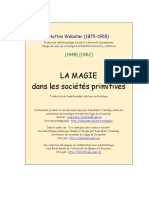 LA MAGIE Dans Les Sociétés Primitives