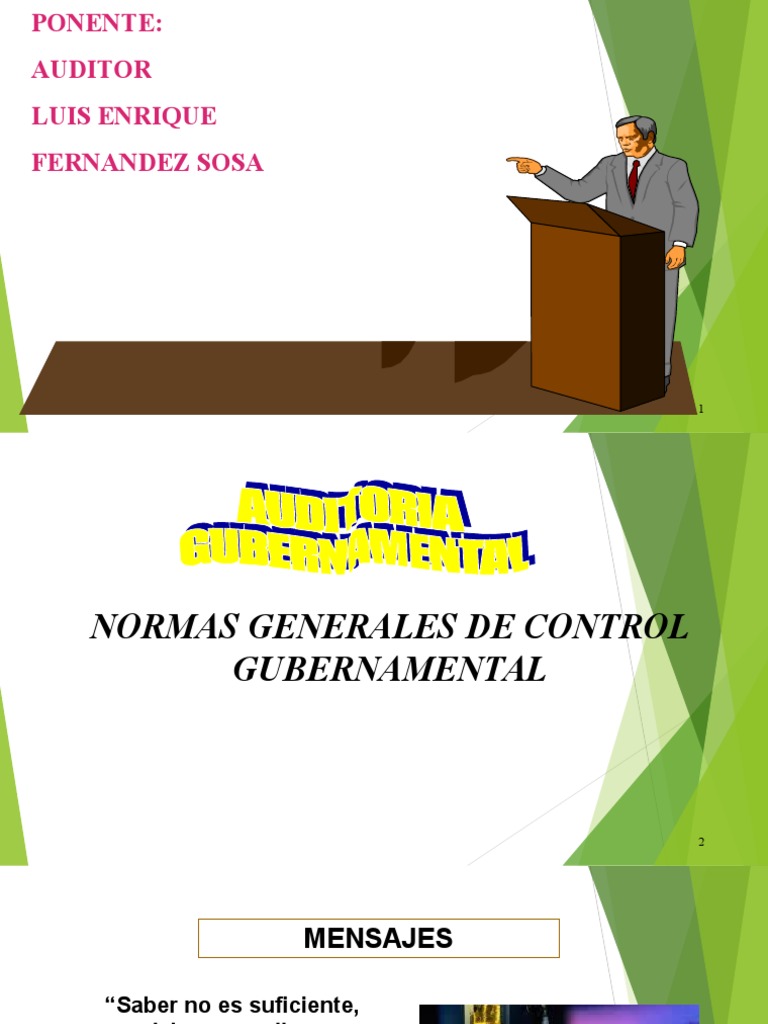 Normas de Control Gubernamental 2023 | PDF | Contralor | Calidad ...