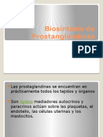 Biosintesis de Prostanglandinas