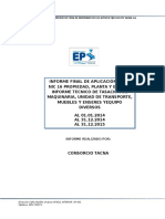 Informe Técnico de Tasación(EPS TACNA S.a.)