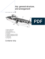 Container Ship General Structure Equipment and Arrangement