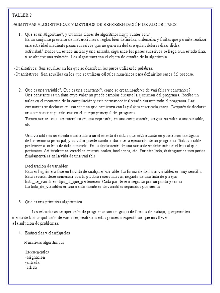 Algoritmo | PDF | Algoritmos | Programa de computadora