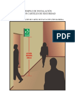 Ejemplo de Instalación de Los Carteles de Seguridad PDF