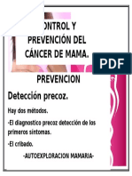 Prevencion Del Cancer de Mama