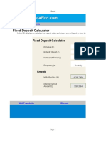 Fixed Deposit Calculator