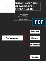 Deformasi Holosen Dan Tanggapan Bentang Alam