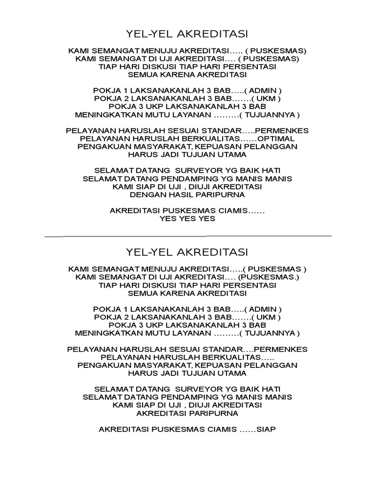 Yel Akreditasi