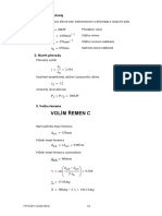 Výpočet klinového řemene (Mathcad)