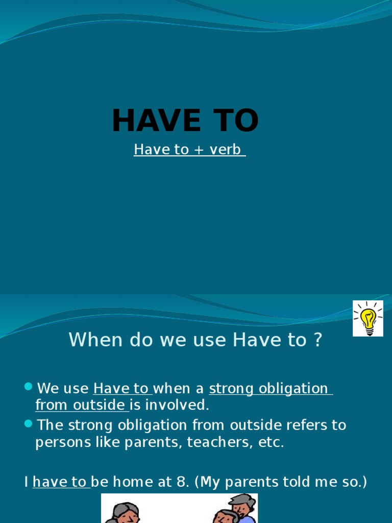 Have To | PDF | Wellness