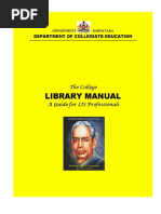 GOK - 4TH SEP The College Library Manual